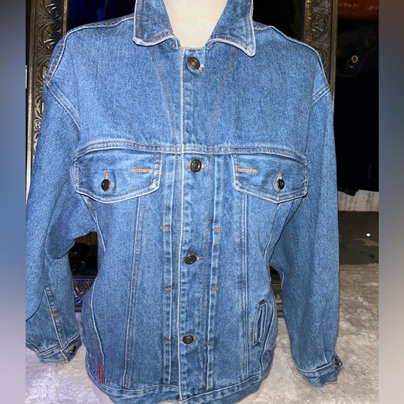 Vintage Dungarees Not So Basic Stuff Button Up Denim Jacket 🪼 - Picture 2 of 8